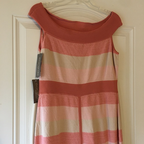 NWT NY&Co Eva Mendes Kristen Stripe Sweater Dress - Picture 5 of 16